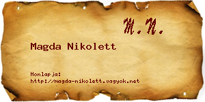 Magda Nikolett névjegykártya