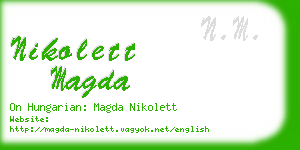 nikolett magda business card